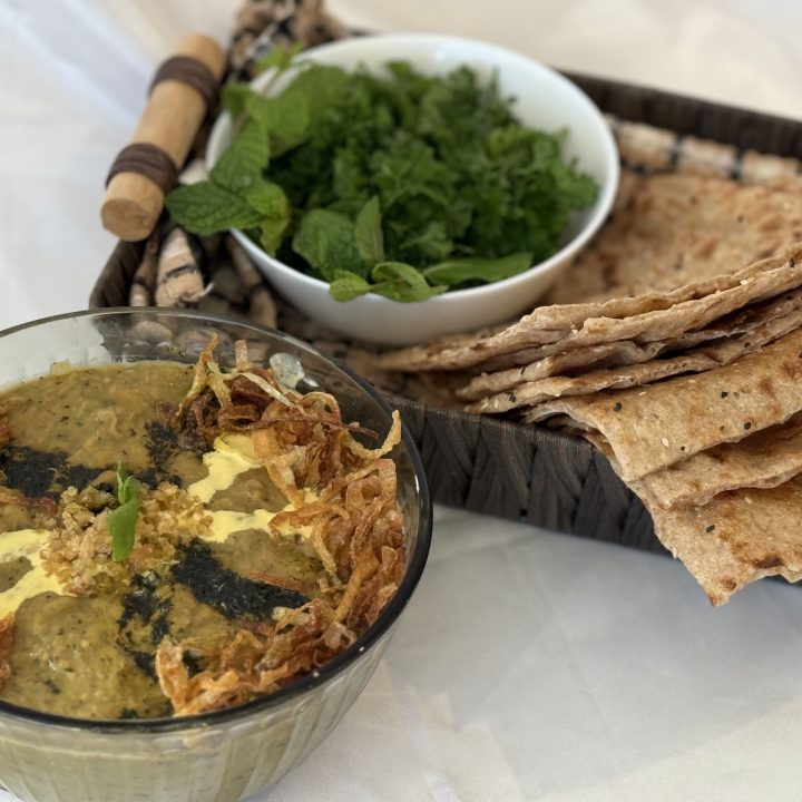 Persian Eggplant, Lamb & Kashk Halim (Halim Bademjan) – 500 mL